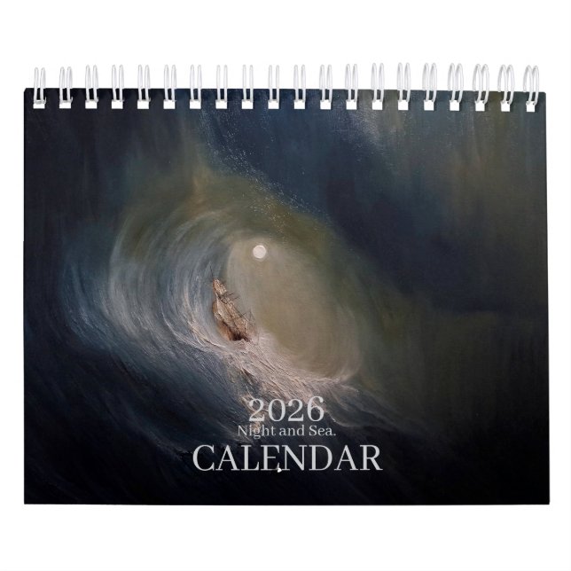 Natt och hav. Kalender 2026 (Omslag)