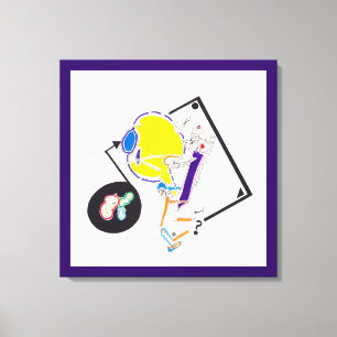 Natt och Nap Teckning 15 Vad ser du? Canvas
