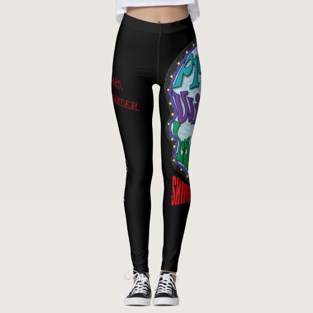 Nätt ond damdamasker leggings (Framsida)