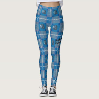 Nätt ond "sirenpläd" damasker leggings