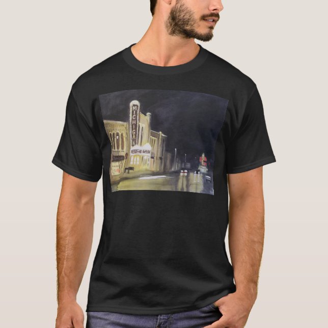 Natt på den Michigan teatern T-shirt (Framsida)