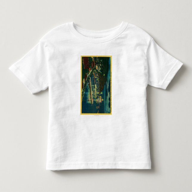 Natt på Santa Catalina på den Avalon fjärden T-shirt (Framsida)