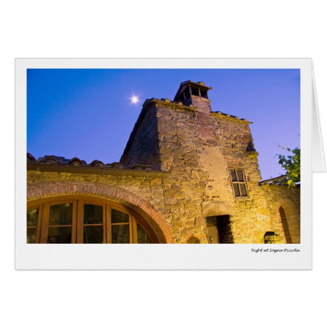 Natt på Sogna Piccola Hälsningskort (Framsidan Horizontal)