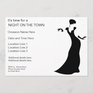 Natt på stan-inbjudningar inbjudningar