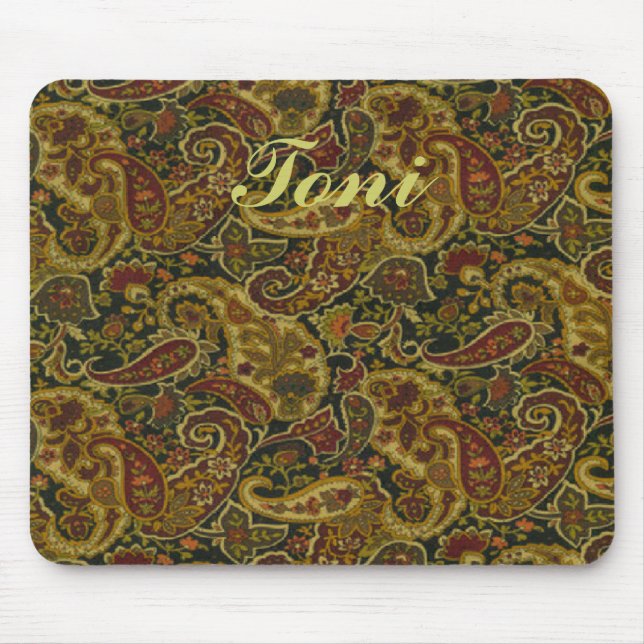 Nätt Paisley tryckdesign Mousepad Musmatta (Framsidan)