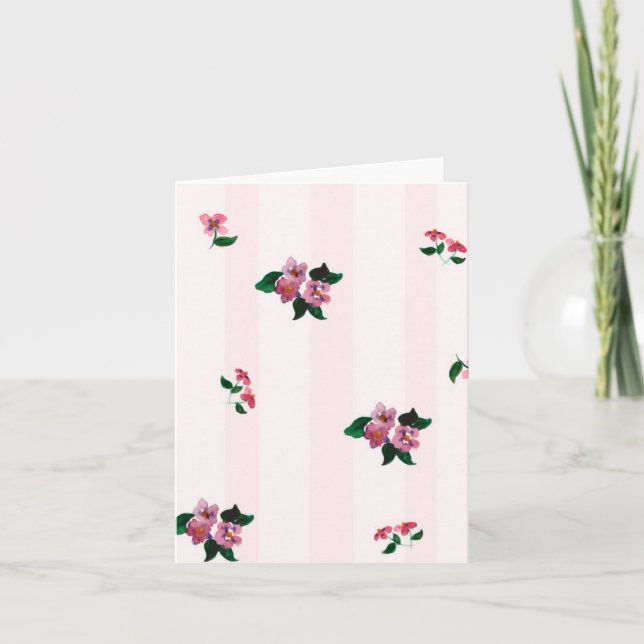 Nätt Pansies Inbjudan (Framsida)