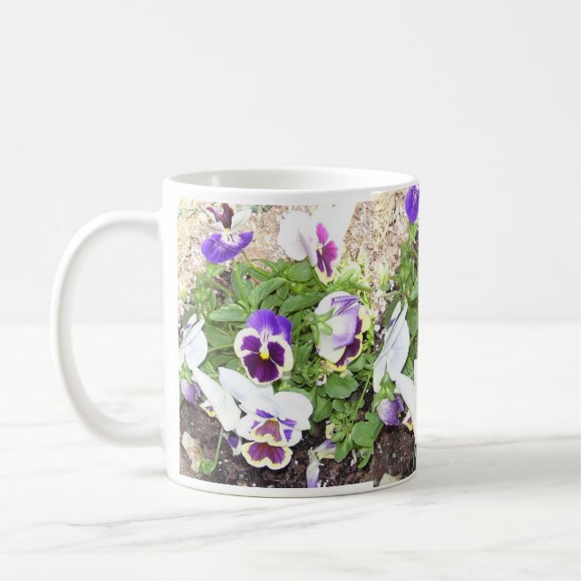 Nätt Pansies Kaffemugg (Vänster)