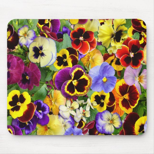 Nätt Pansies~ Mousepad Musmatta (Framsidan)