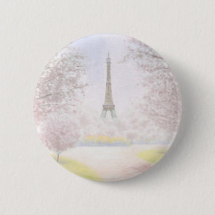Nätt Paris i pastell Knapp