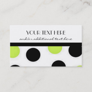 Nätt polka dots visitkort