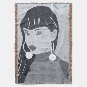 Natt Porträtt Glance Filt