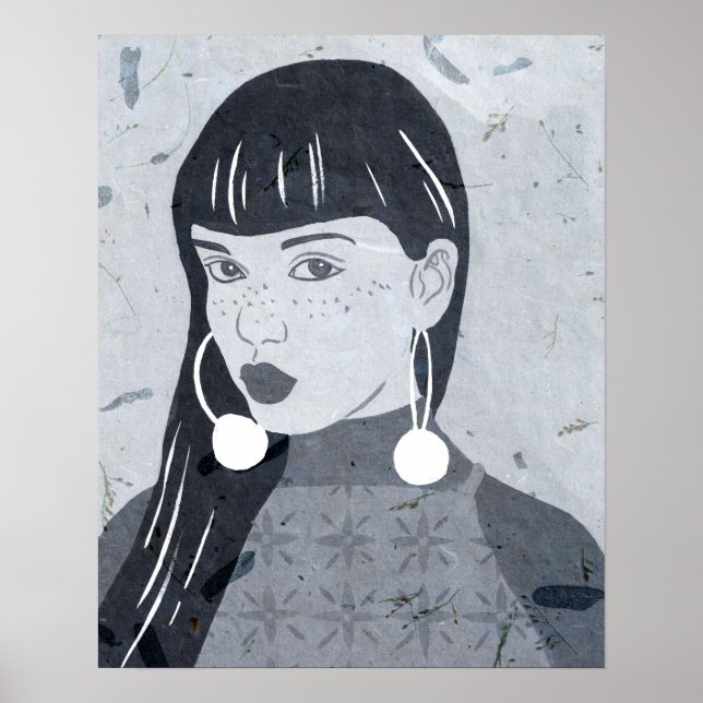Natt Porträtt Glance Poster (Framsidan)