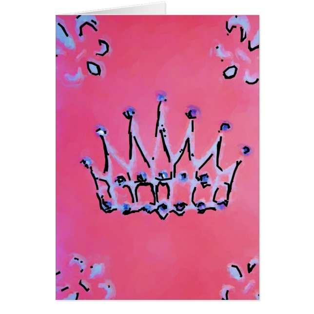 Nätt Princess Hälsningskort (Framsidan)
