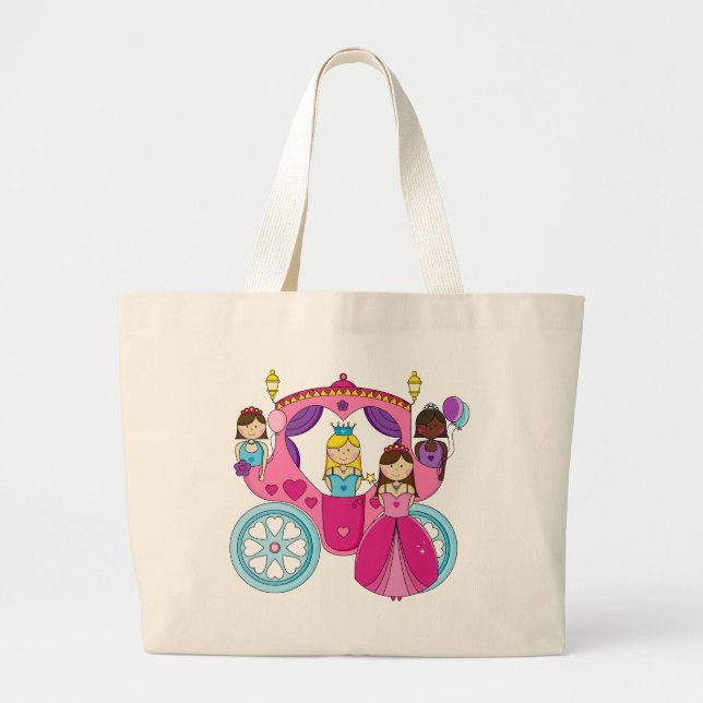 Nätt Princess Vagn Jumbo Tygkasse (Framsidan)