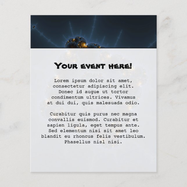 Natt Prowler Fractal Art Flygblad (Framsidan)