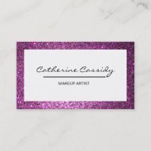 Nätt PurpleGlitter gnistragräns, Makeupkonstnär