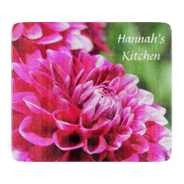 Nätt purpurfärgad Dahliapersonligskärbräda