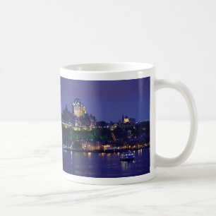 Natt Quebec City för hotell för ChateauFrontenac Kaffemugg