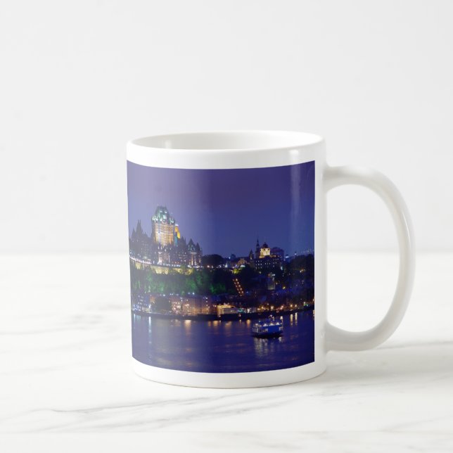 Natt Quebec City för hotell för ChateauFrontenac Kaffemugg (Höger)