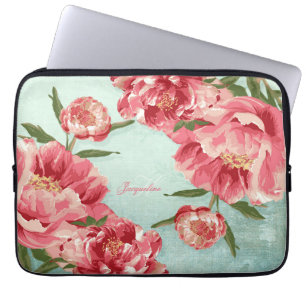 Nätt Retro personlig för blommaChintzpioner Laptop Fodral
