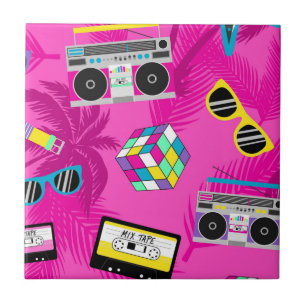 Nätt rosa 80-tal kakelplatta