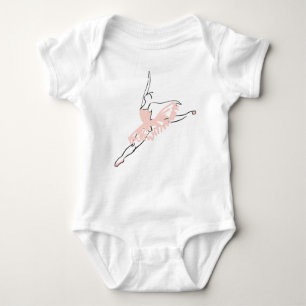 Nätt rosa Ballerina T-shirt