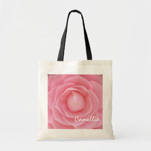Nätt rosa Camelliabudget Totebag Tygkasse