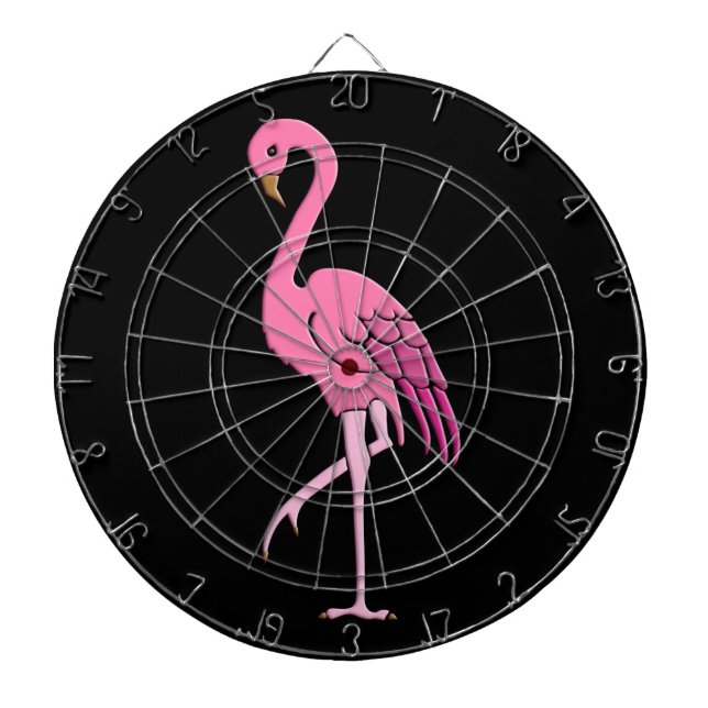 Nätt rosa flamingo piltavla (Framsidan)