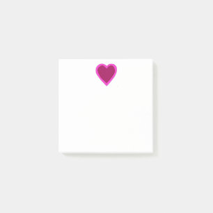 Nätt rosa hjärta som Posta-det noterar Post-it Block