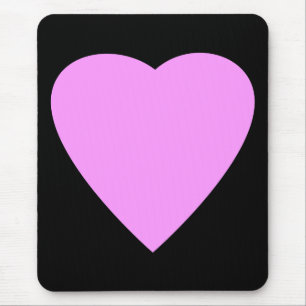 Nätt rosa och svart kärlekHeart. Musmatta