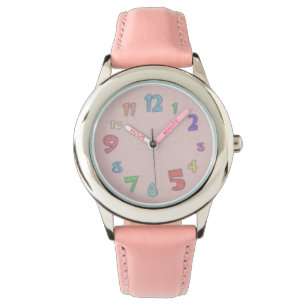 Nätt rosa pastell armbandsur