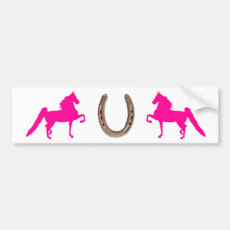 Nätt rosa Saddlebred hästbildekal Bildekal