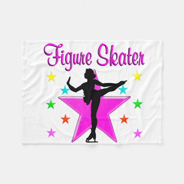 NÄTT ROSA SKATER FLEECEFILT (Framsidan (Horisontell))