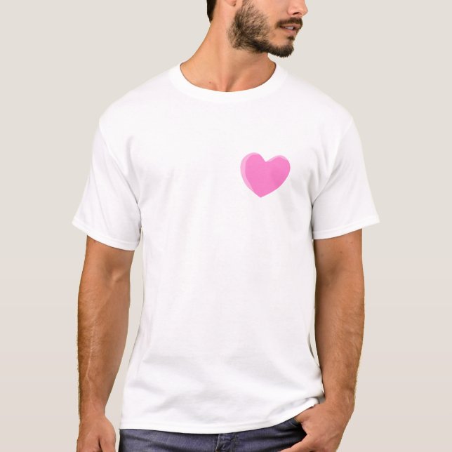 Nätt rosakärlekHeart. Tee (Framsida)