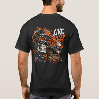 Natt Ryttare Dödskalle – Hjälm och Solglasögon Bik T Shirt