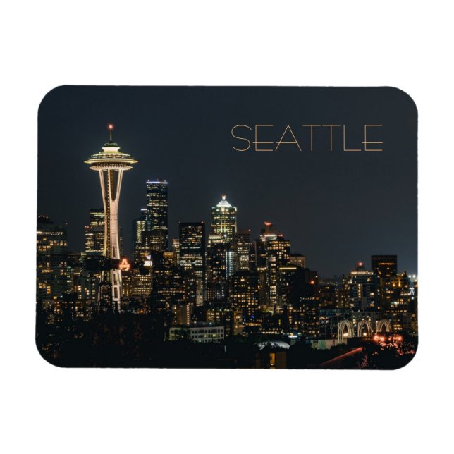 Natt Seattle Magnet (Horisontell)
