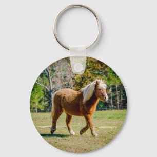 Nätt Shetland ponny Nyckelring