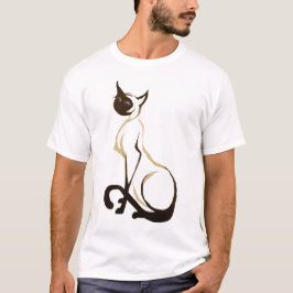 Nätt Siamese kattT-tröja för sitta T-shirt
