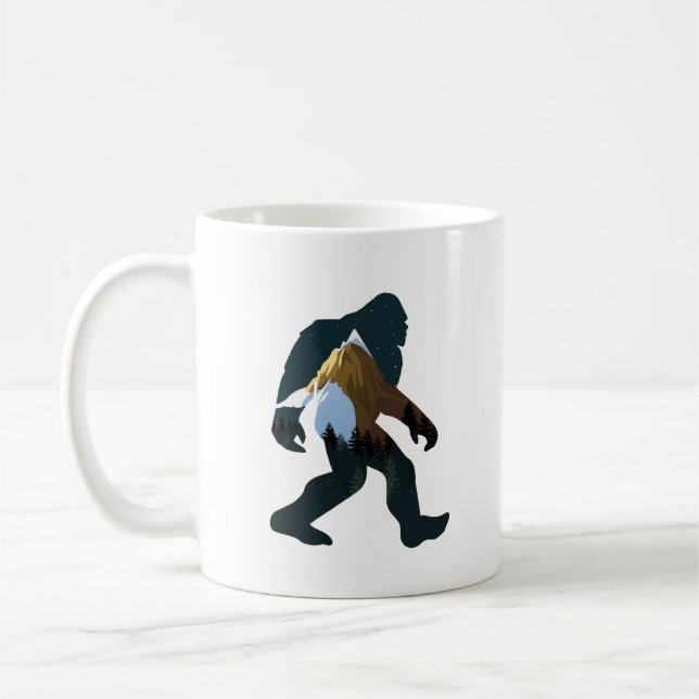 Natt Skog Bigfoot Kaffemugg (Vänster)