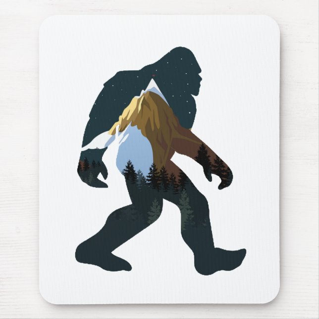 Natt Skog Bigfoot Musmatta (Framsidan)