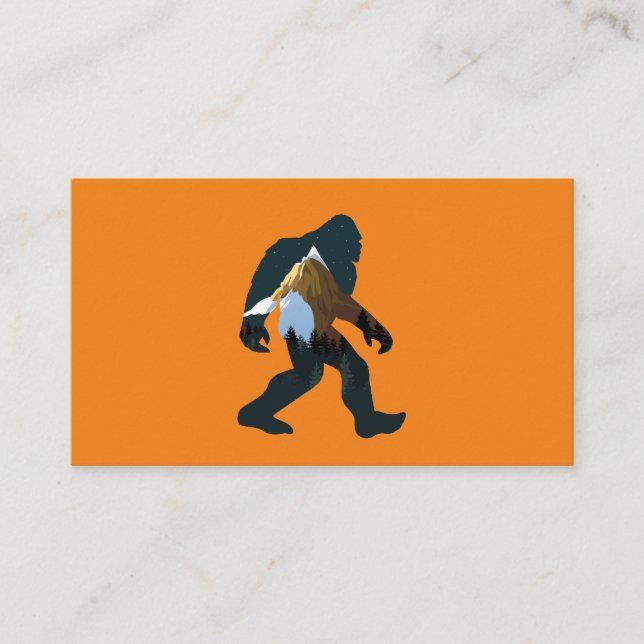 Natt Skog Bigfoot Visitkort (Framsida)