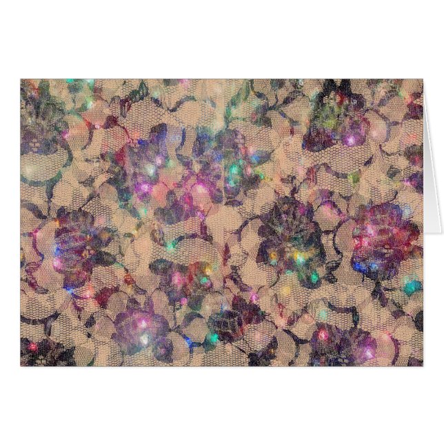 Nätt snörero hälsningskort (Framsidan Horizontal)