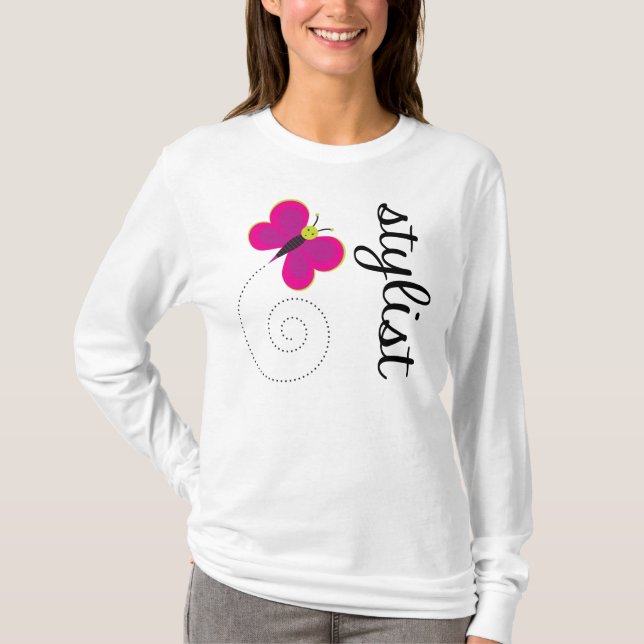 Nätt stylistt-skjorta t-shirt (Framsida)