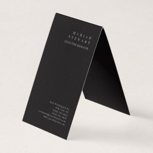 Natt Svart Minimalistisk Elegant Modern Enkel Visitkort