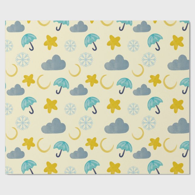 Natt Tid Presentpapper (Platt)
