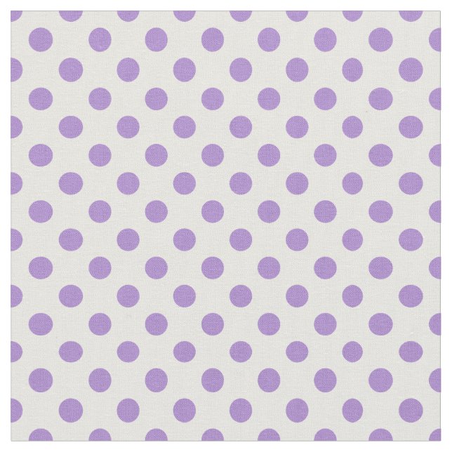 Nätt tyg för mauve- och vitpolka dotsViolets (Närbild)