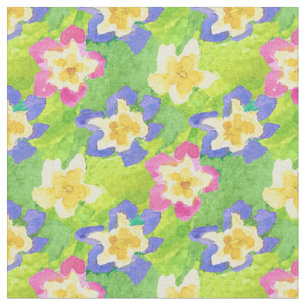 Nätt tyg för Primroses för rosablåttgult