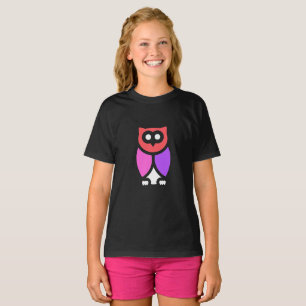 Natt Uggla, vacker Rosa och rött, Abstrakt pop Art T Shirt