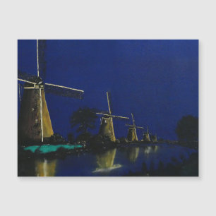 Natt vid Kinderdijk