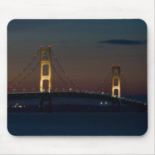 Natt vid Mackinac Bridge Musmatta